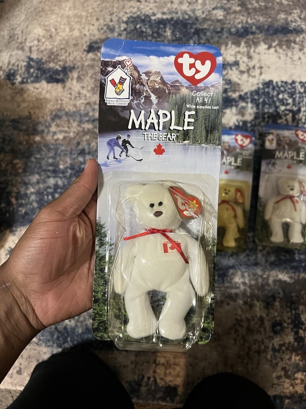 Ty Maple the Bear McDonalds Beanie Baby 1999 Canada Sealed Collectible LOT